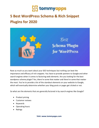 5 Best WordPress Schema and Rich Snippet Plugins for 2020