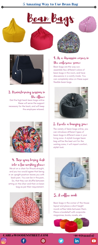 5 Amazing Way to Use Bean Bag