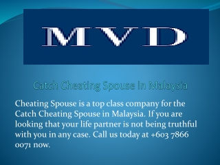 Catch Cheating Spouse in Malaysia