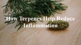 How Terpenes Help Reduce Inflammation