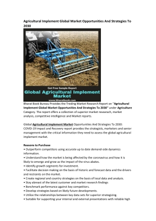 Global Agricultural Implement Market Research Report Forecast 2030