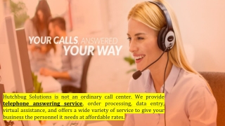 Telephone answering service