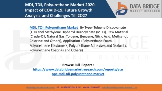 MDI, TDI, Polyurethane Market