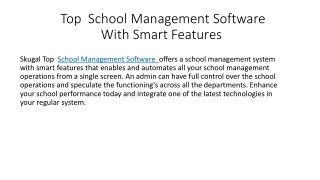 Top  School Management Software With best  Features