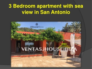 3 Bedroom apartment with sea view in San Antonio