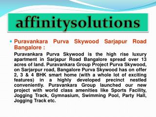 Reserve //Puravankara Purva Skywood//@09999620966 Bangalore Apartments