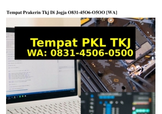 Tempat Prakerin Tkj Di Jogja 0831.4506.0500(WA)