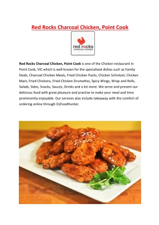 5% Off - Red Rocks Charcoal Chicken Menu - Point Cook, VIC