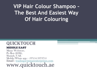 VIP Hair Colour Shampoo – The Best And Easiest Way Of Hair Colouring