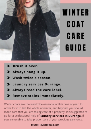 Winter coat care guide