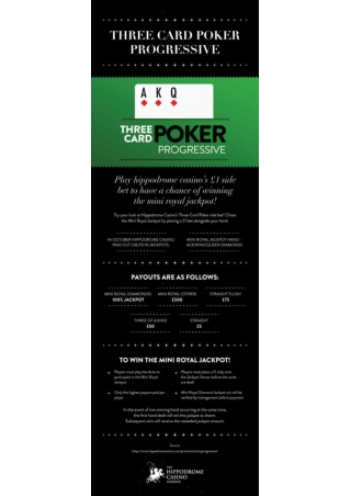 Three Card Poker Progressive - Hippodrome Casino