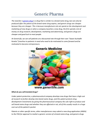 Generic Pharma