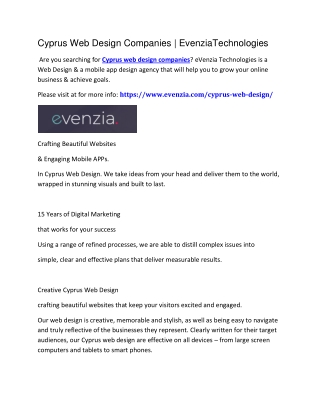 Cyprus web design companies