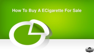 How To Buy a eCigarette For Sale