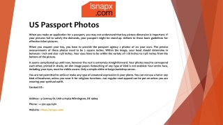 US Passport Photos