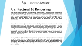 3d Architectural Services