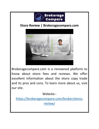 Etoro Review | Brokeragecompare.com