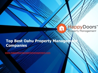 Top Best Oahu Property Management Companies - www.happydoorspropertymanagement.com