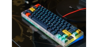 ANNE PRO 2, 60% Wired/Wireless Mechanical Keyboard (Gateron Blue Switch/Black Case) – Full Keys Programmable – True RGB