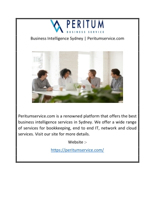 Business Intelligence Sydney | Peritumservice.com