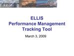 ELLIS Performance Management Tracking Tool