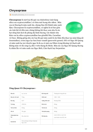 Chrysoprase