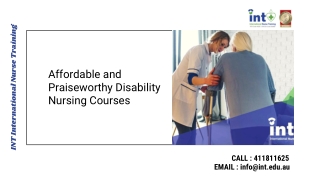 Affordable and Praiseworthy Disability Nursing Courses