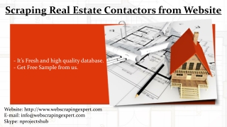 Scraping Real Estate Contactors from Website