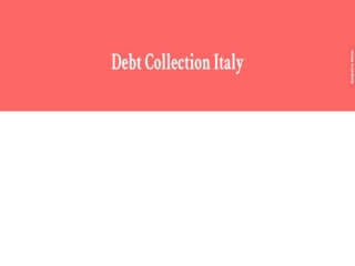 Debt Collection Italy