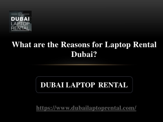 What are the Reasons for Laptop Rental Dubai?