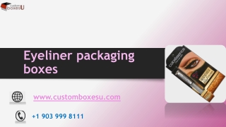 Eyeliner packaging boxes with Printed logo & Design