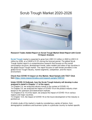Scrub Trough Market 2020-2026