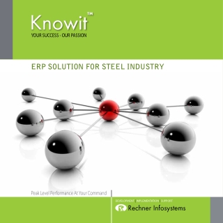 ERP Solution for Steel Industries