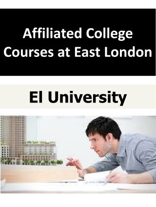 Affiliated College Courses at East London