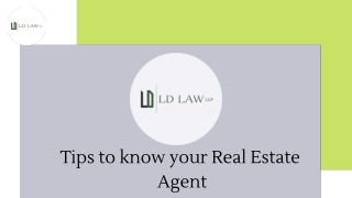 Tips on knowing your Real Estate Agent