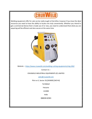 Welding Machine Price in India