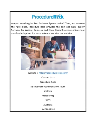Best Software for Writing Procedures | Procedure Rock