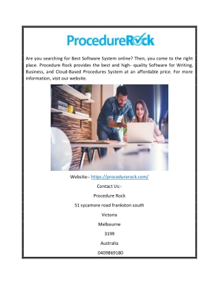 Best Software for Writing Procedures | Procedure Rock