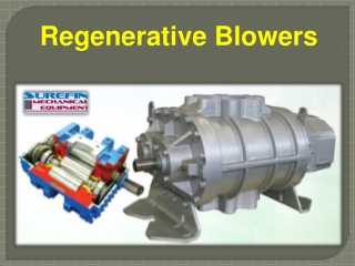 Regenerative Blowers