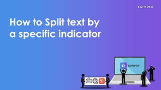 how to split PDF by a specific text indicator