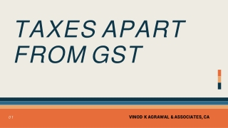 Taxes we pay apart from gst