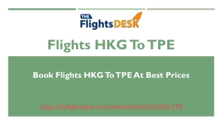 Flights HKG To TPE