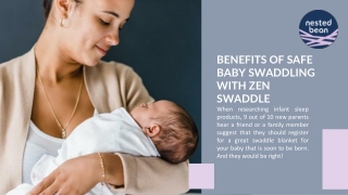 Benefits of Safe Baby Swaddling With Zen Swaddle - Nested bean