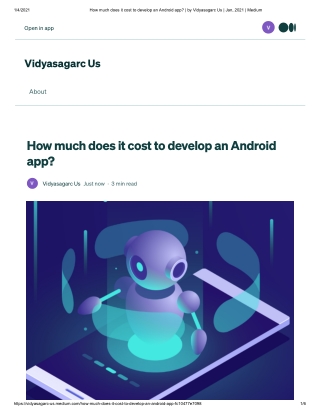 How much does it cost to develop an Android app?