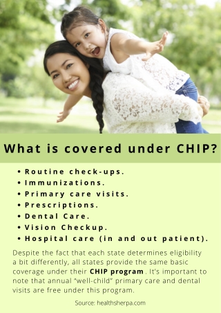 What is covered under CHIP