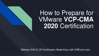 Prepare for VMware 2V0-31.20 Certification Exam