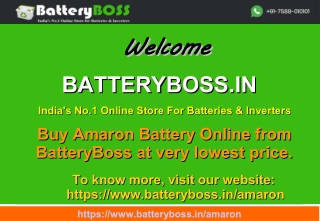 Amaron Battery Dealer Online-BatteryBoss