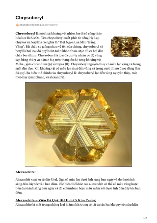 Chrysoberyl
