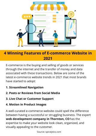 4 Winning Features of E-commerce Website in 2021