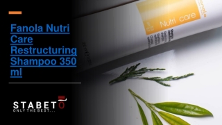 Buy Fanola Nutri Care Restructuring Shampoo 350 ml | Stabeto